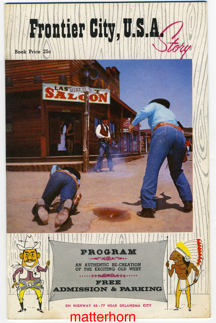 Opening day at Frontier City. This image and more can be found at http://matterhorn1959.blogspot.com/2009/01/souvenir-friday-frontier-city-usa.html