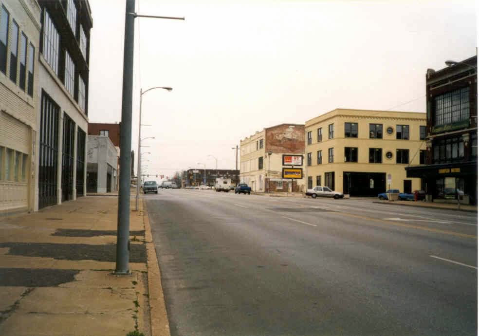 Before it was Automobile Alley. Broadway, looking north, circa 1997.