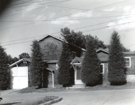 2418 Guernsey, after additions, shingle siding added, circa 1950s?