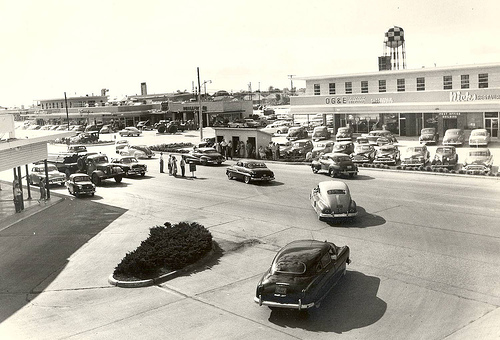Downtown Midwest City at the Tinker base gate. Photo courtesy of the Atkinson Center.