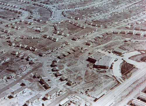 Aerial photo of Midwest City, 1943. Photo courtesy of the Atkinson Center.