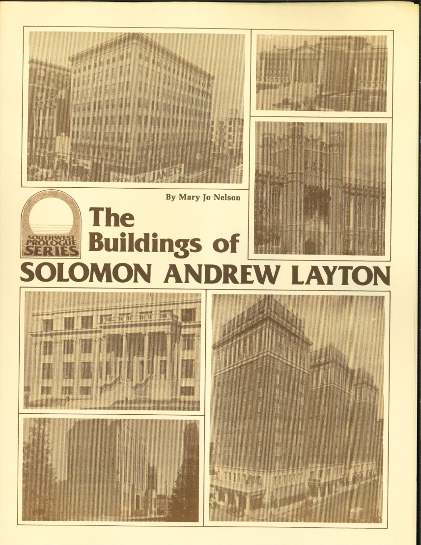 The Buildings of Solomon Andrew Layton